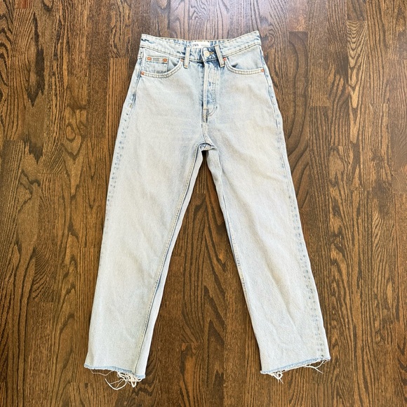 Zara Straight Leg Jeans (Size 2) - Picture 1 of 4